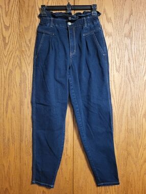Vintage America Paperbag Waist Stretch Jeans Size 4